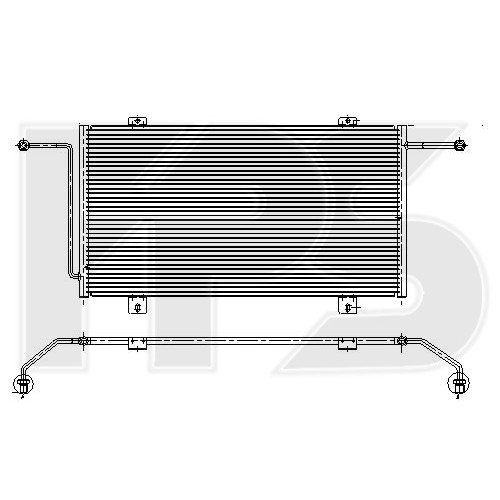 Кондесатор кондиционера AS07352913 на RENAULT MASTER 1998-2003