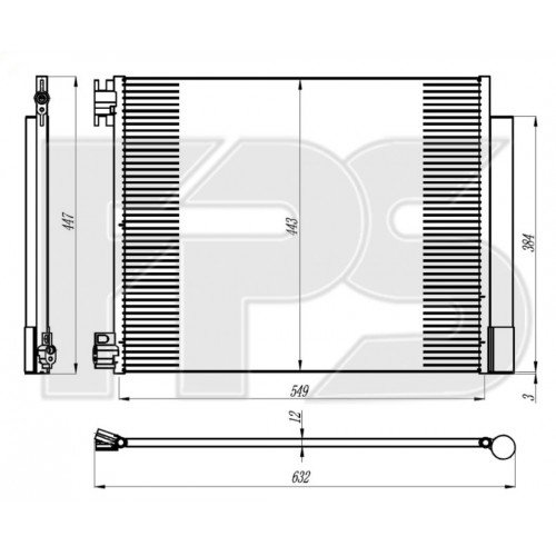 Кондесатор кондиционера AS07352922 на RENAULT TALISMAN 2016-