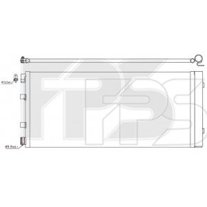 Кондесатор кондиционера AS08115837 на OPEL MOVANO 2019-