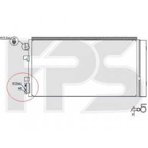 Кондесатор кондиционера AS07352928 на RENAULT SCENIC / GRAND SCENIC 2012-2016