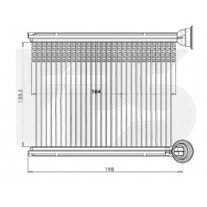 Радіатор печі AS08110213 на DACIA LOGAN 2013-2017