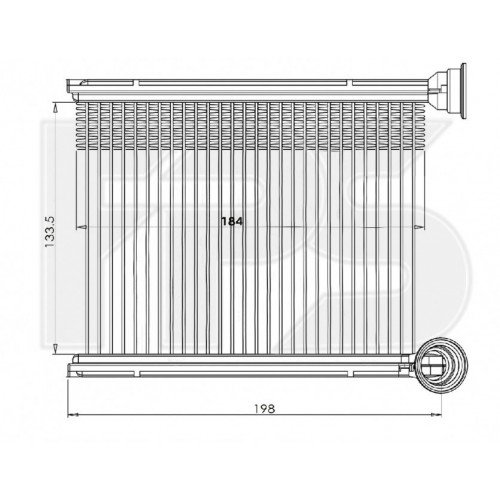 Радіатор печі AS08110213 на RENAULT SANDERO 2013-2017
