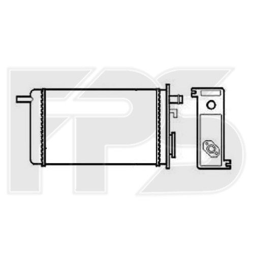 Радіатор печі AS08114515 на RENAULT TRAFIC 1981-2001