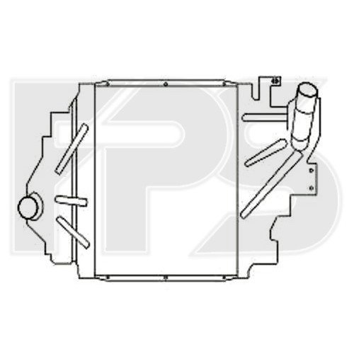 Радіатор наддуву AS07352950 на RENAULT SYMBOL I (LB0/1/2) 1998-2008