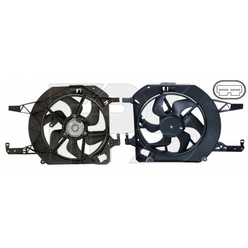 Вентилятор радиатора (в сборе) AS07352959 на OPEL VIVARO 2002-2007