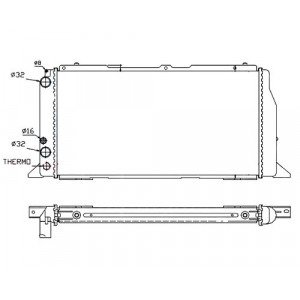 Радіатор охолодження AS07304132 на AUDI 80/90 1986-1991