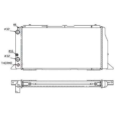 Радиатор охлаждения AS07304132 на AUDI 80/90 1986-1991