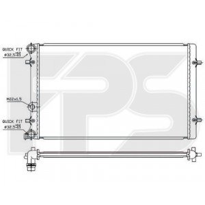 Радіатор охолодження AS07353655 на AUDI A3 1996-2003