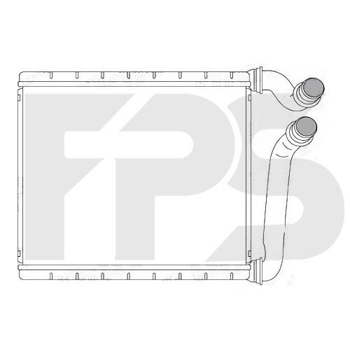Радіатор печі AS07353729 на VOLKSWAGEN TIGUAN 2007-2011