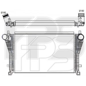 Радіатор наддуву AS07353736 на VOLKSWAGEN ARTEON 2017-