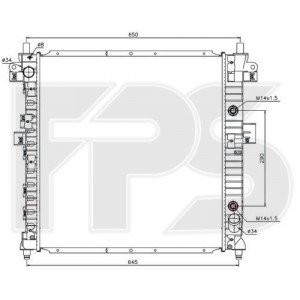 Радіатор охолодження AS08109806 на SSANGYONG ACTYON 2006-2012