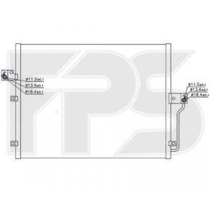 Кондесатор кондиціонера AS08115291 на SSANGYONG ACTYON 2006-2012