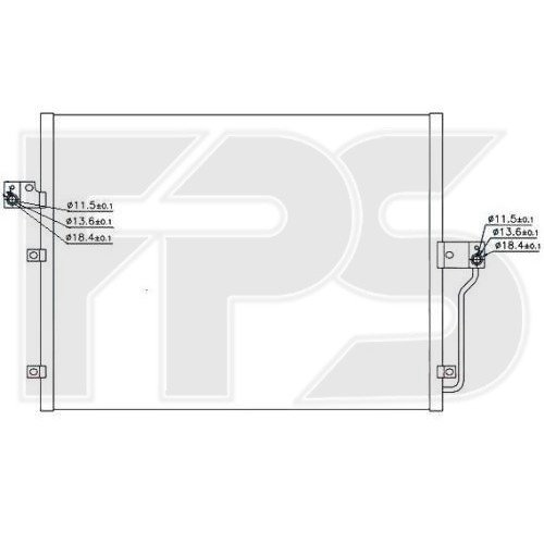 Кондесатор кондиціонера AS08115291 на SSANGYONG ACTYON 2006-2012