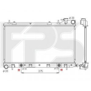 Радиатор охлаждения AS07354113 на SUBARU FORESTER (SG) 2006-2008