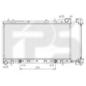 Радиатор охлаждения AS07354119 на SUBARU FORESTER (SG) 2006-2008