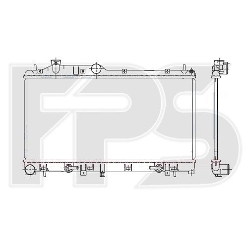 Радиатор охлаждения AS07354126 на SUBARU IMPREZA 2007-2011