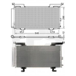 Кондесатор кондиционера AS08120457 на SUBARU OUTBACK 2014-2019