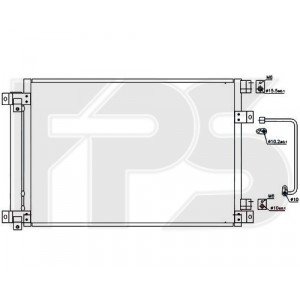 Кондесатор кондиционера AS07354145 на SUBARU TRIBECA B9 2007-2014