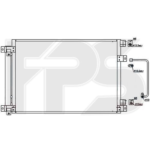 Кондесатор кондиционера AS07354145 на SUBARU TRIBECA B9 2007-2014