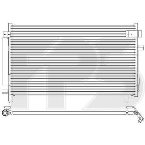 Кондесатор кондиционера AS07354152 на SUBARU FORESTER (SG) 2003-2005