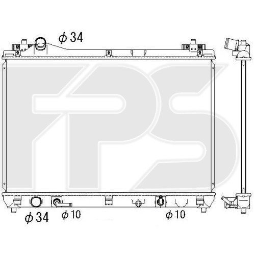 Радиатор охлаждения AS07354382 на SUZUKI GRAND VITARA 2006-2012