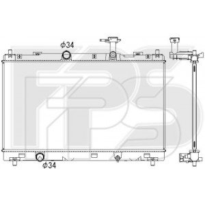 Радіатор охолодження AS08119819 на SUZUKI SX 4 2014-2016
