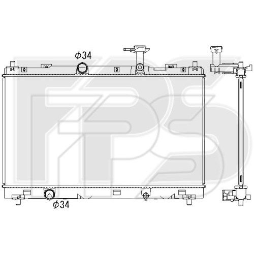 Радиатор охлаждения AS08119819 на SUZUKI SX 4 2014-2016