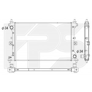 Радиатор охлаждения AS08119822 на SUZUKI VITARA 2015-