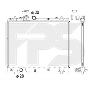 Радиатор охлаждения AS07354389 на SUZUKI SWIFT 2010-2016