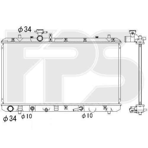Радіатор охолодження AS07354390 на SUZUKI SX 4 HB/SDN 2006-2014