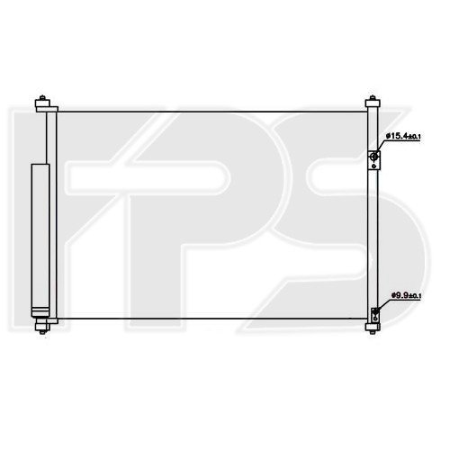 Кондесатор кондиціонера AS07354394 на SUZUKI GRAND VITARA 2012-2014