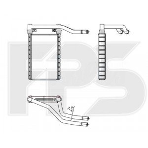 Радиатор печки AS08115556 на SUZUKI SWIFT 2010-2016