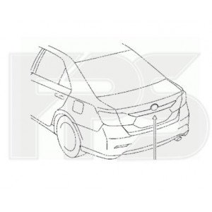 Смужка пластикова AS07354823 на TOYOTA CAMRY (XV50) EUR 2011-2014