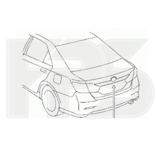 Смужка пластикова AS07354823 на TOYOTA CAMRY (XV50) EUR 2011-2014