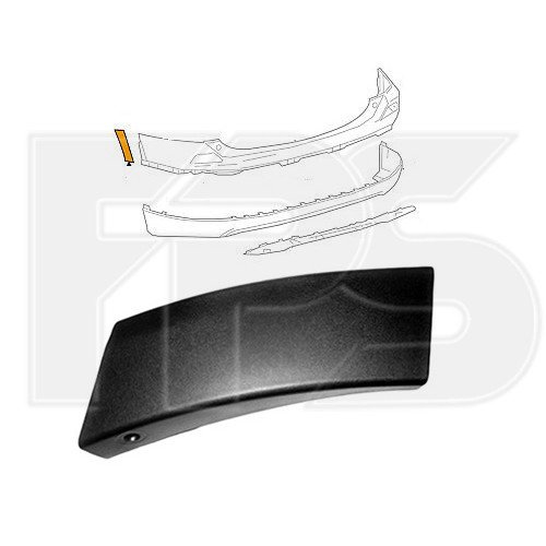 Смужка пластикова AS07354907 на TOYOTA RAV4 2016-2018