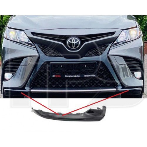 Накладка бампера AS07355189 на TOYOTA CAMRY (XV70) SE/XSE 2017-