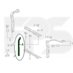 Панель AS07355435 на TOYOTA HIGHLANDER 2019-