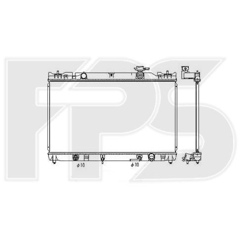 Радіатор охолодження AS07354504 на TOYOTA CAMRY (XV30) 2002-2006