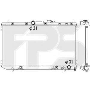 Радиатор охлаждения AS07354511 на TOYOTA CARINA E 1992-1997