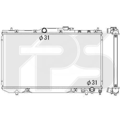 Радиатор охлаждения AS07354511 на TOYOTA CARINA E 1992-1997