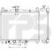 Радиатор охлаждения AS07354517 на TOYOTA YARIS 1999-2006