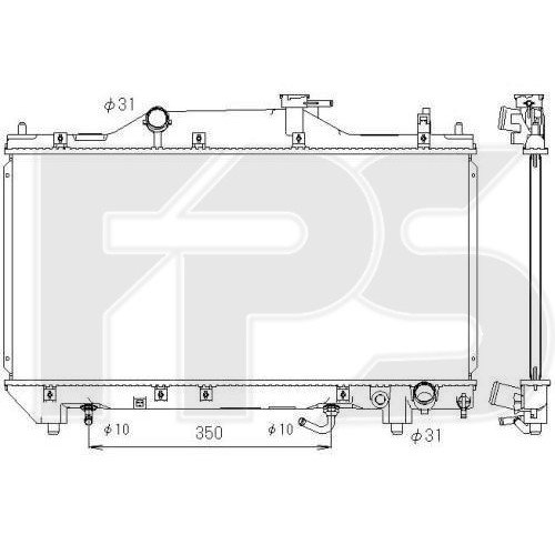 Радиатор охлаждения AS07354520 на TOYOTA AVENSIS 2000-2002