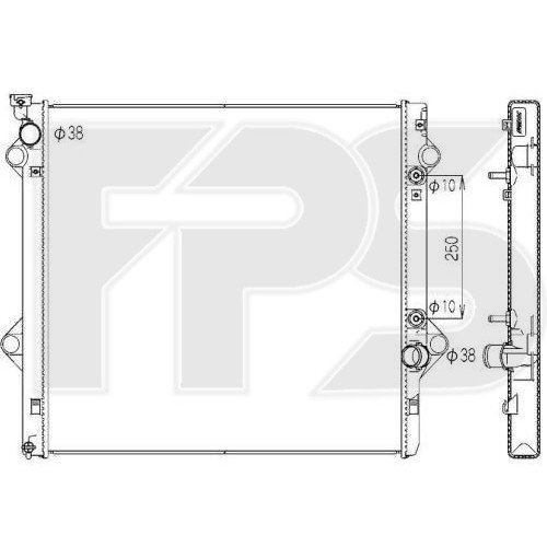 Радиатор охлаждения AS07354524 на LEXUS GX 470 2003-2009