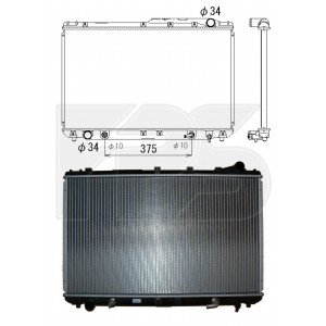 Радіатор охолодження AS08117262 на TOYOTA CAMRY (XV10) 1992-1996