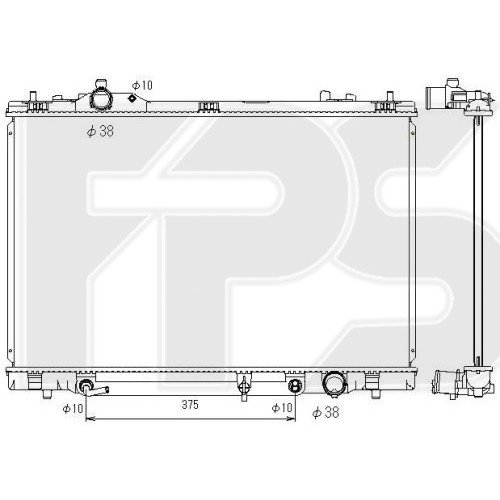 Радіатор охолодження AS08116729 на LEXUS LS 460 2013-2017