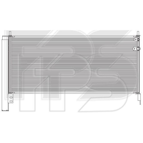 Кондесатор кондиционера AS07354587 на TOYOTA PRIUS 2009-2015