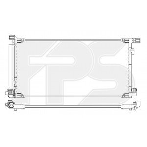 Кондесатор кондиционера AS07354591 на LEXUS UX 2018-