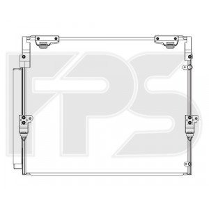 Кондесатор кондиціонера AS08111881 на TOYOTA LAND CRUISER (J200) 2007-2015