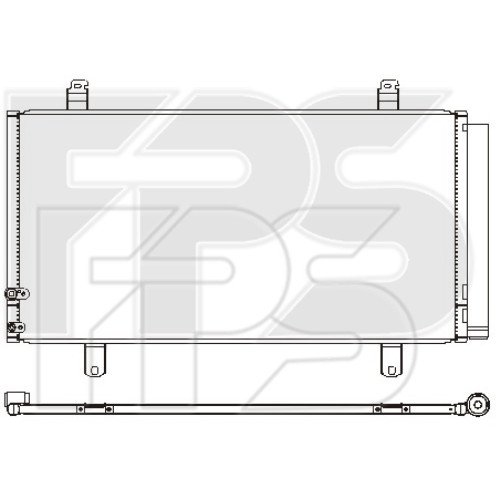 Кондесатор кондиционера AS07354597 на TOYOTA AVALON 2016-2018