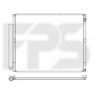 Кондесатор кондиціонера AS07354602 на LEXUS GX 470 2003-2009